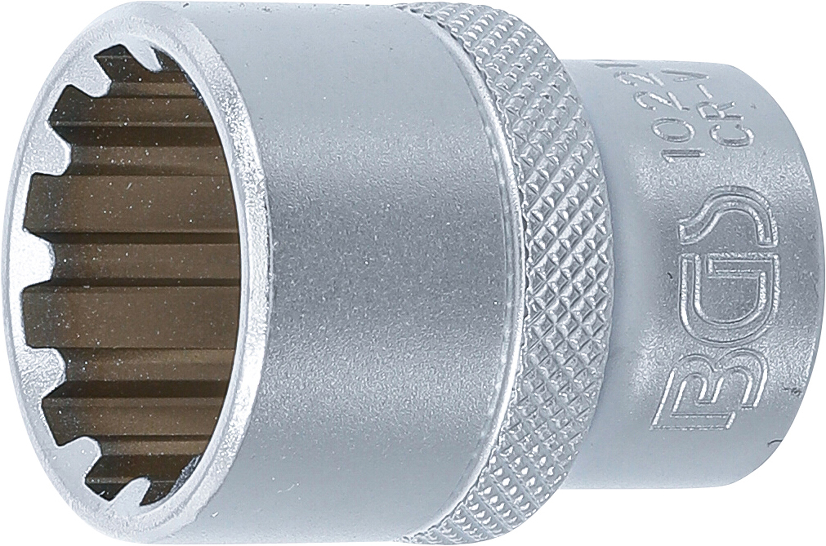 BGS 10221 Steckschlüssel-Einsatz Gear Lock | Antrieb Innenvierkant 12,5 mm (1/2") | SW 21 mm