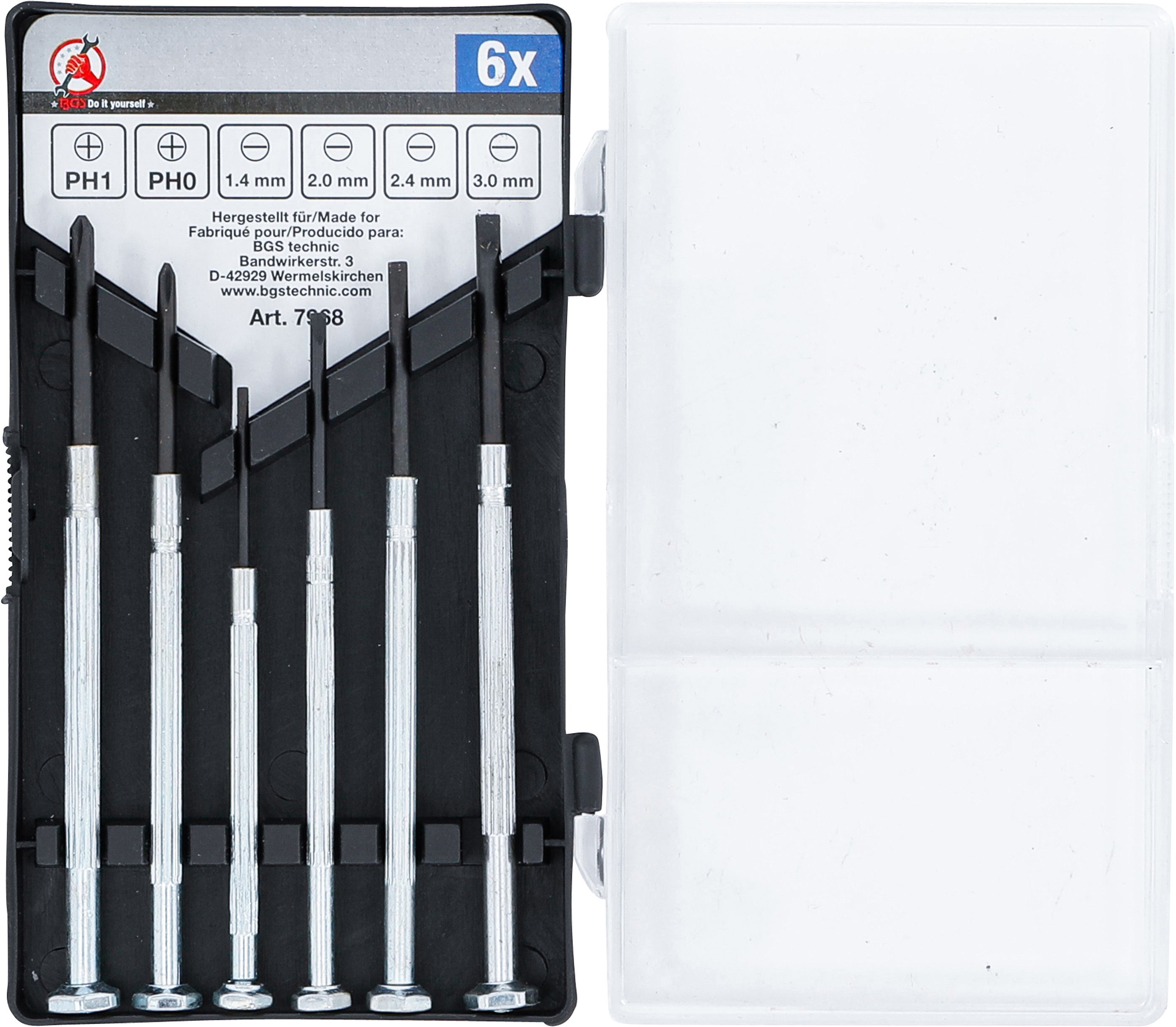 BGS 7968 Feinmechaniker-Schraubendreher-Satz | 6-tlg.