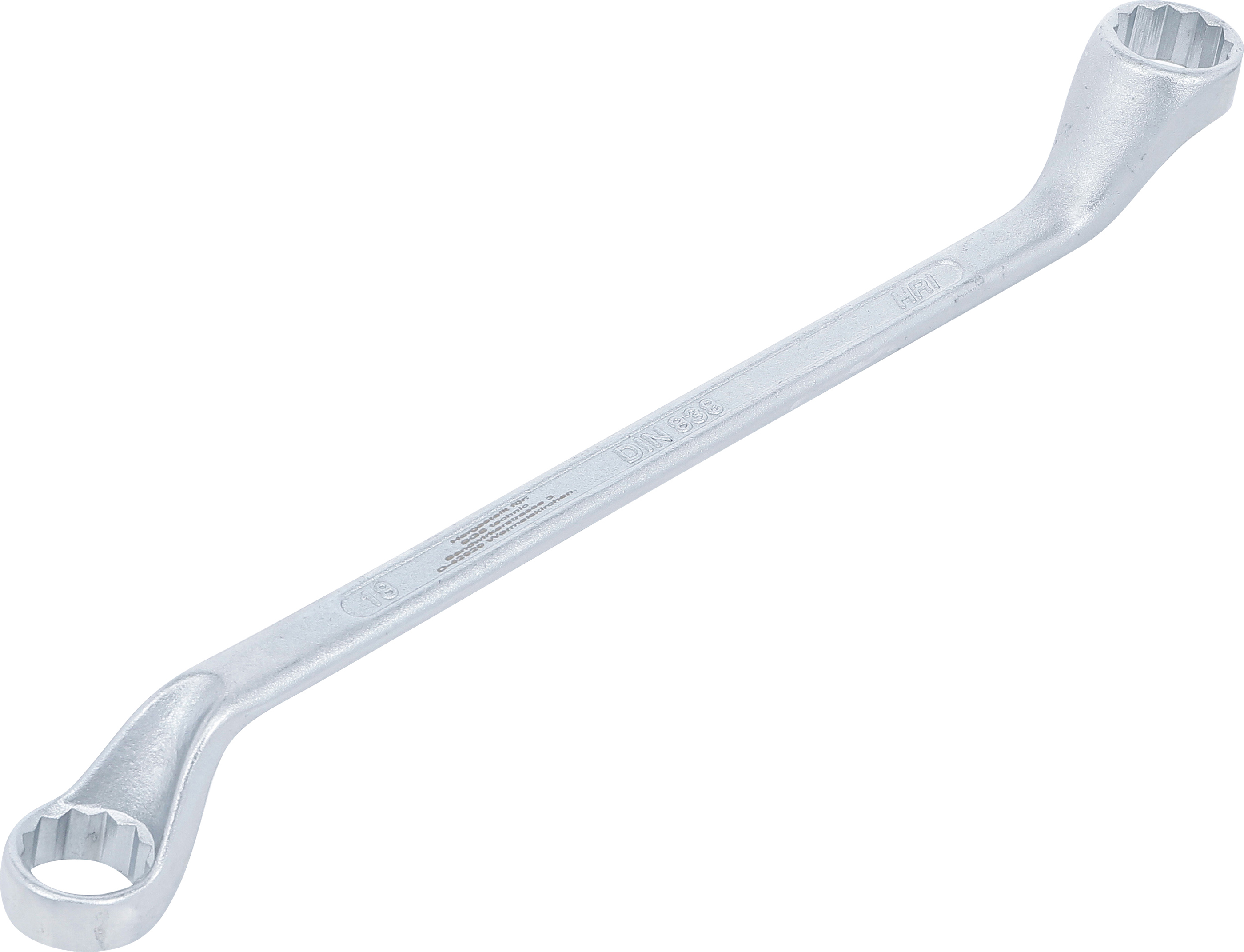 BGS 1214-18x19 Doppel-Ringschlüssel, gekröpft | SW 18 x 19 mm