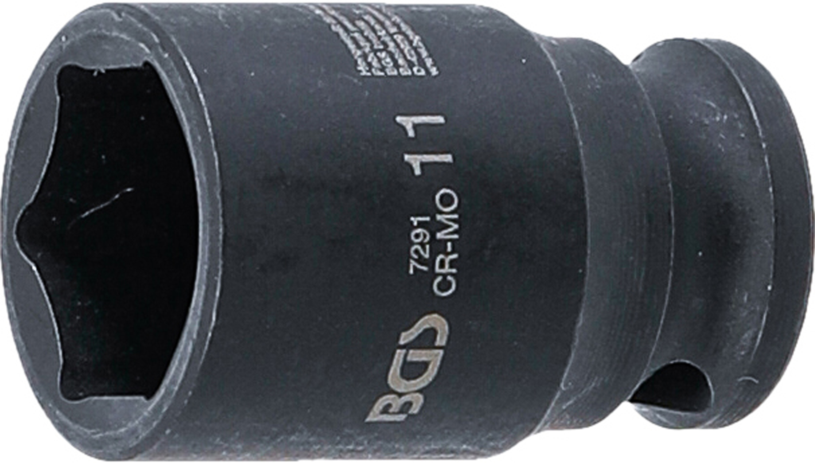 BGS 7291 Kraft-Steckschlüssel-Einsatz Sechskant | Antrieb Innenvierkant 6,3 mm (1/4") | SW 11 mm