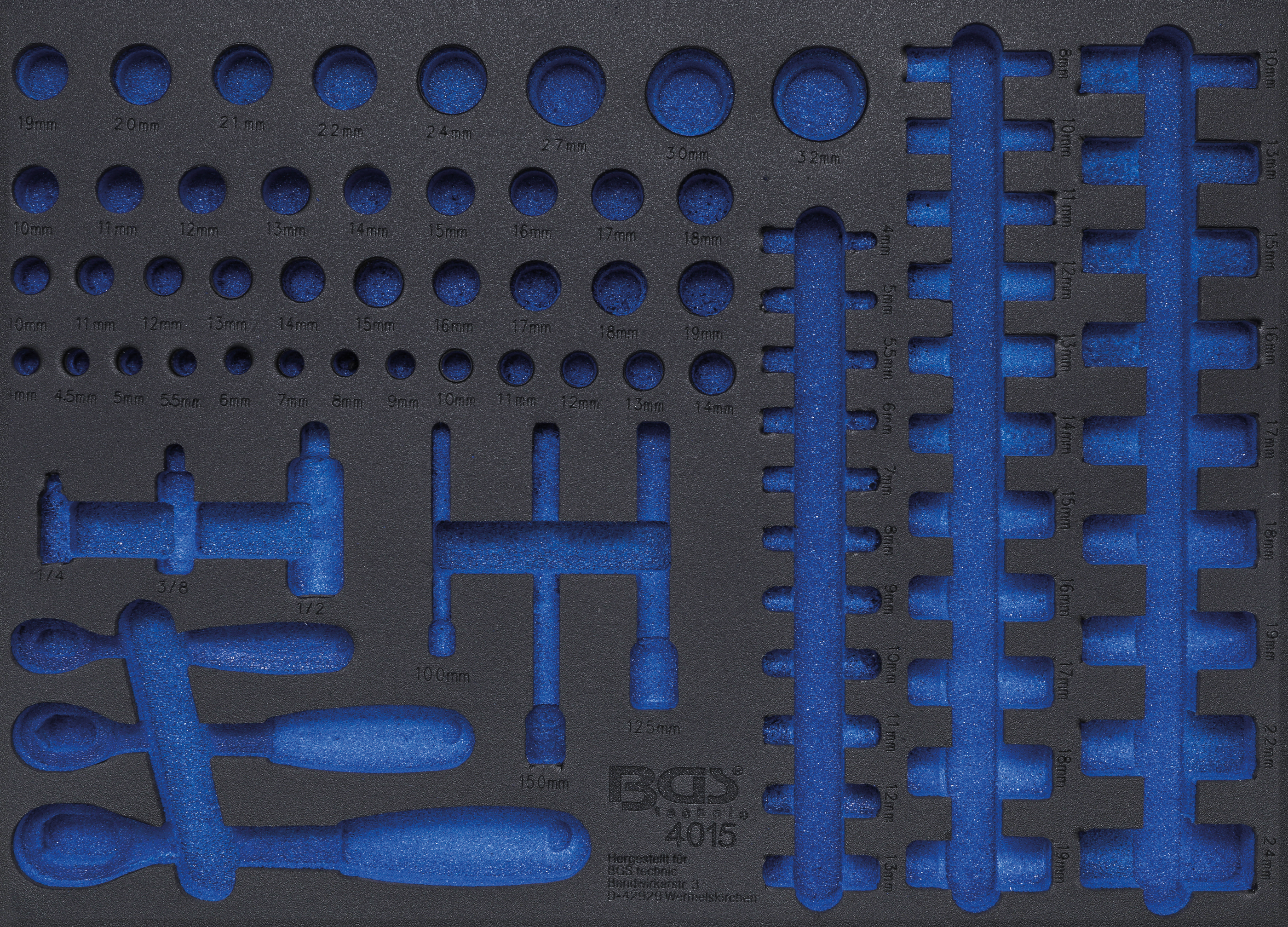 BGS 4015-5 Werkstattwageneinlage 3/3 | leer | für Art. 4015