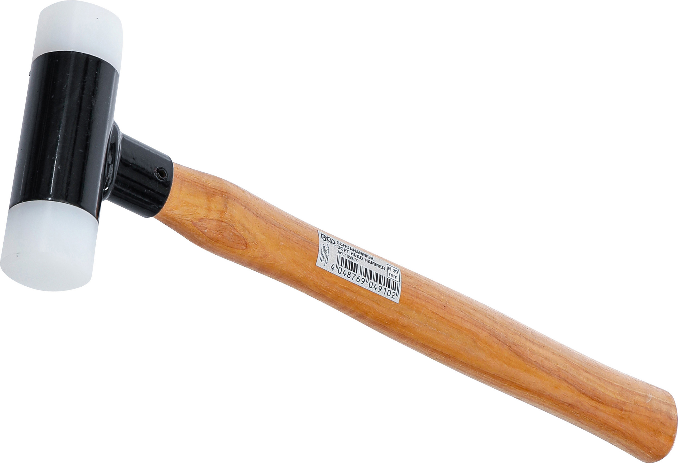 BGS 1859-30 Schonhammer | Hickory-Stiel | rückschlagfrei | Ø 30 mm | 300 g