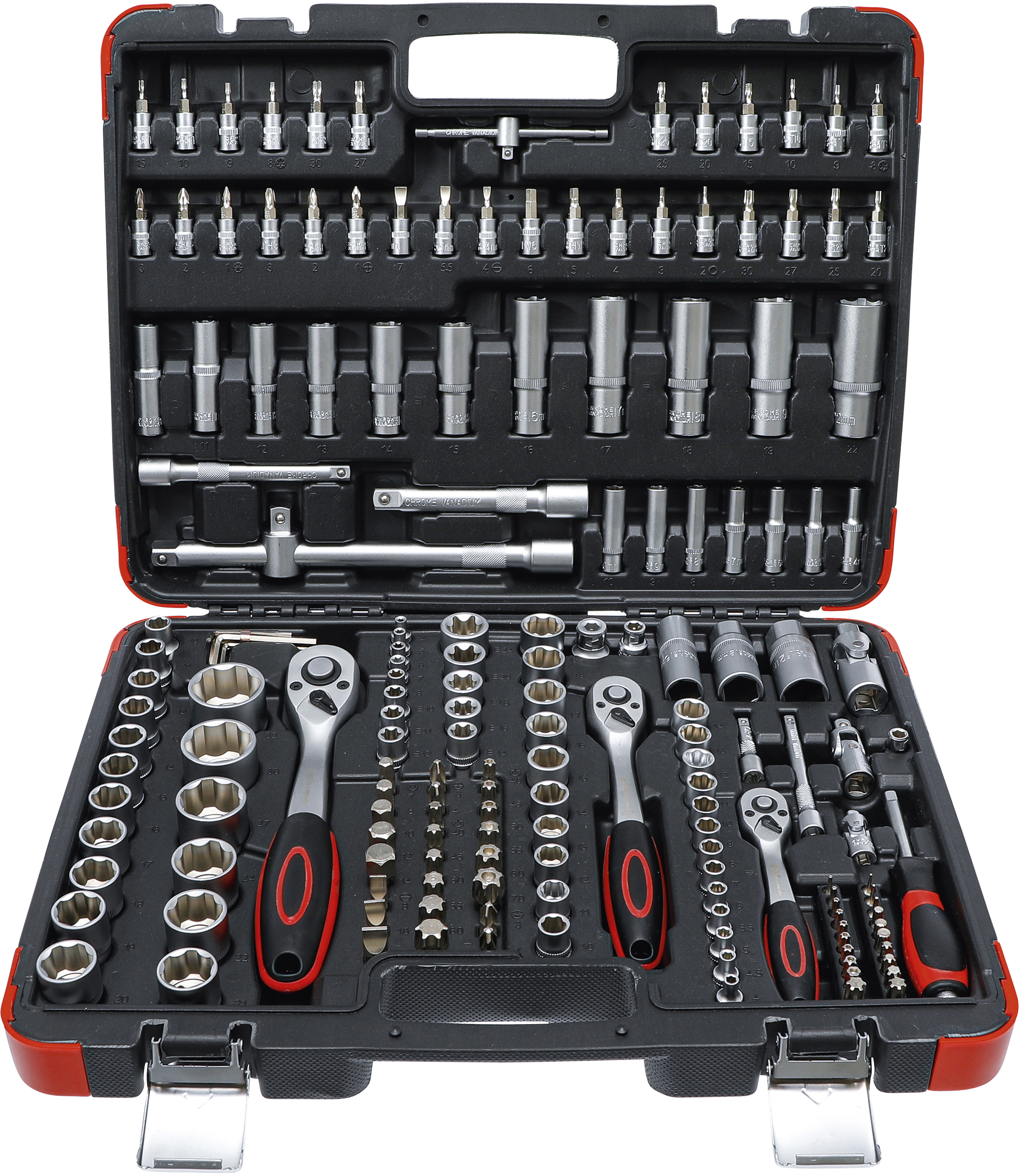 BGS 2283 Steckschlüssel-Satz | Antrieb 6,3 mm (1/4") / 10 mm (3/8") / 12,5 mm (1/2") | 172-tlg.