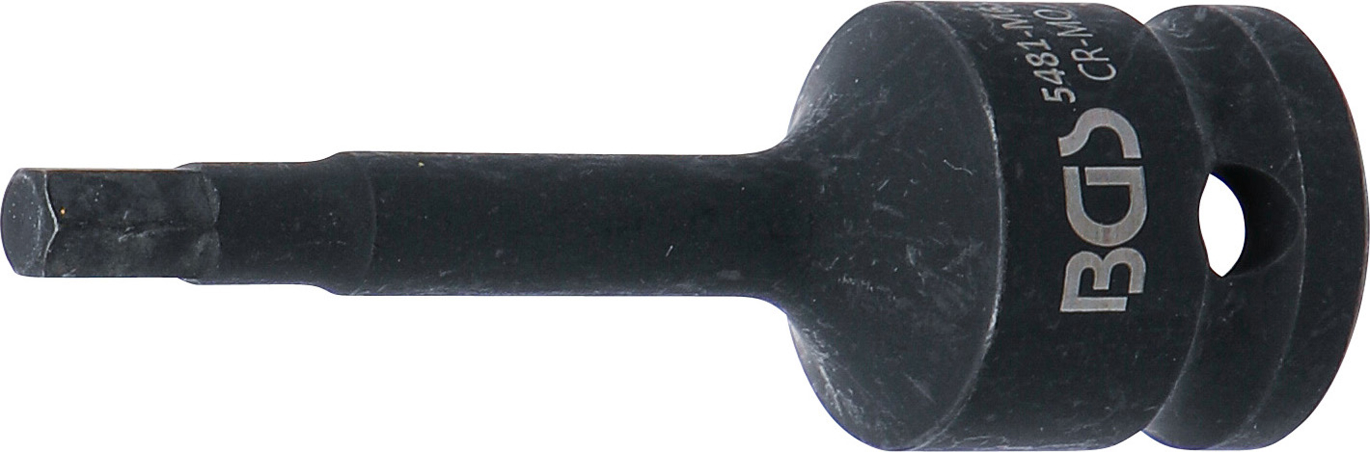 BGS 5481-M6 Kraft-Bit-Einsatz | Länge 75 mm | Antrieb Innenvierkant 12,5 mm (1/2") | Innensechskant 6 mm