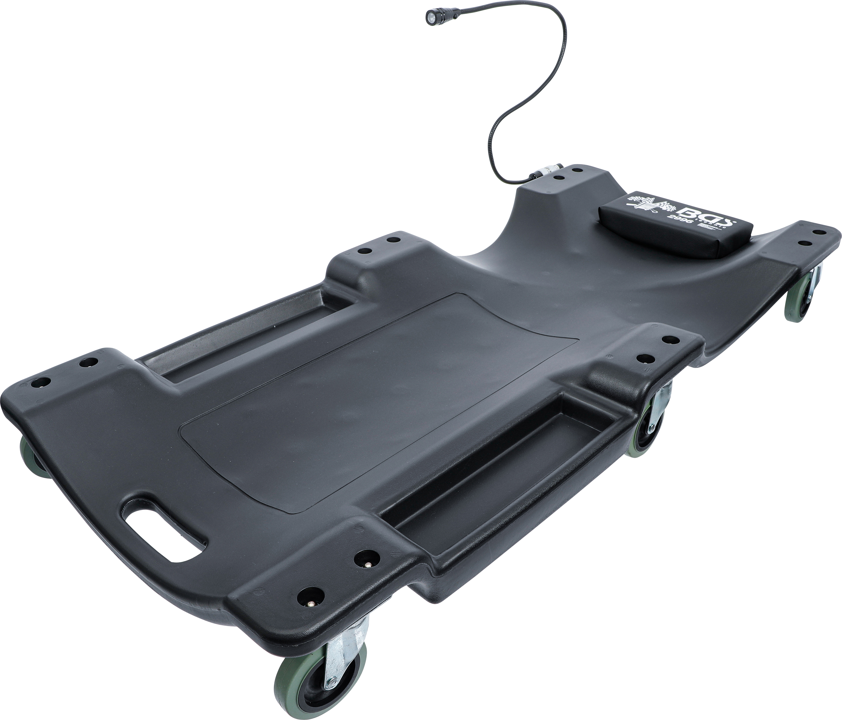 BGS 2996 Werkstatt-Rollbrett | mit Arbeitslampe | 1030 x 500 mm