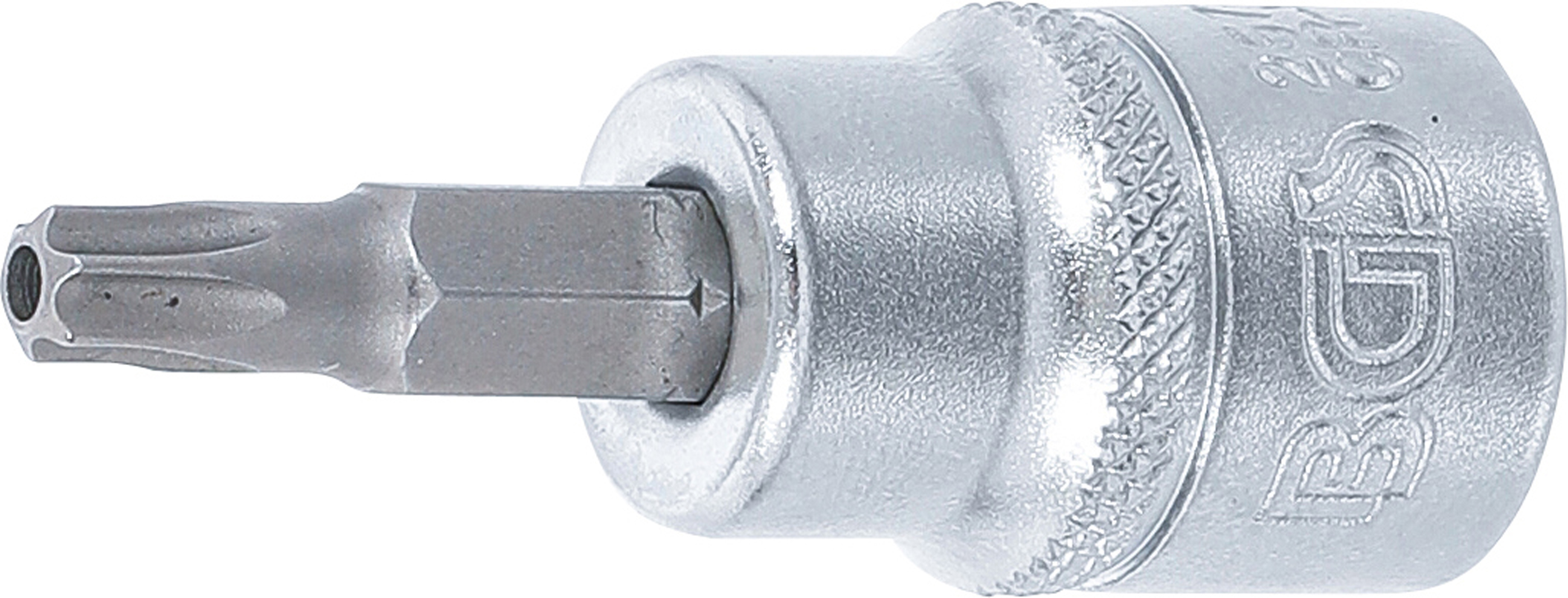 BGS 2573 Bit-Einsatz | Antrieb Innenvierkant 10 mm (3/8") | T-Profil (für Torx) mit Bohrung T27 BGS 2573 Bit-Einsatz | Antrieb Innenvierkant 10 mm (3/8") | T-Profil (für Torx) mit Bohrung T27
