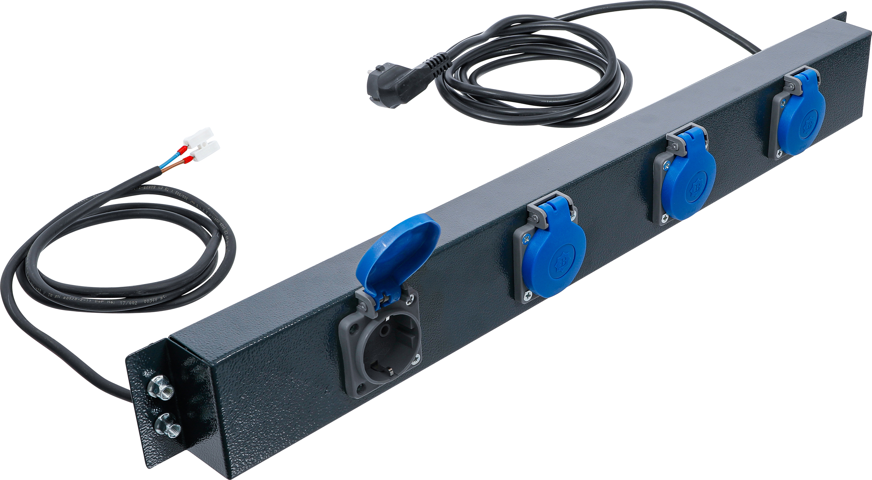 BGS 80190 Netzversorgungsleiste | 4-fach | für Schrankwand-System