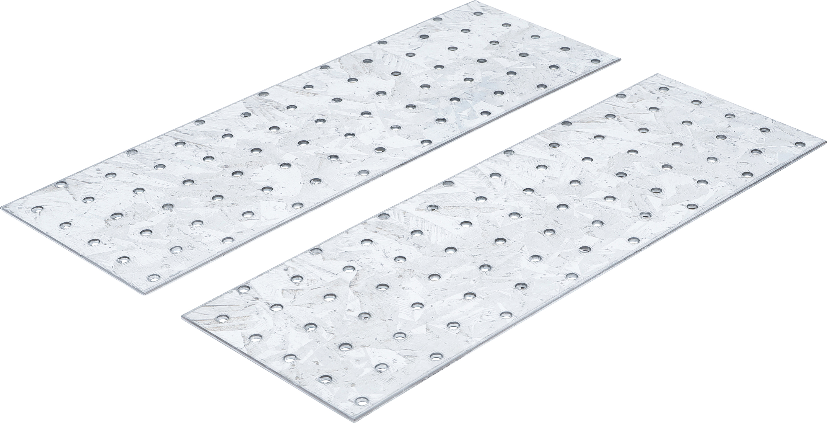 BGS 80788 Stahl-Lochplatten-Satz | 300 x 100 x 2 mm | 2-tlg.