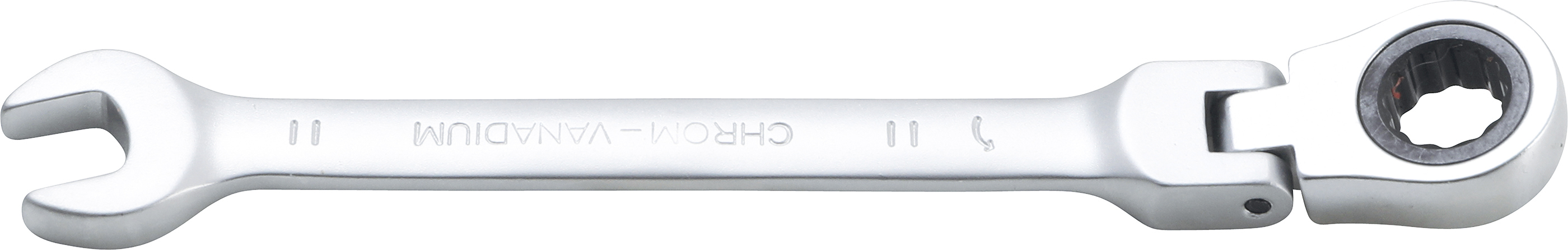 BGS 6711 Ratschenring-Maulschlüssel | abwinkelbar | SW 11 mm