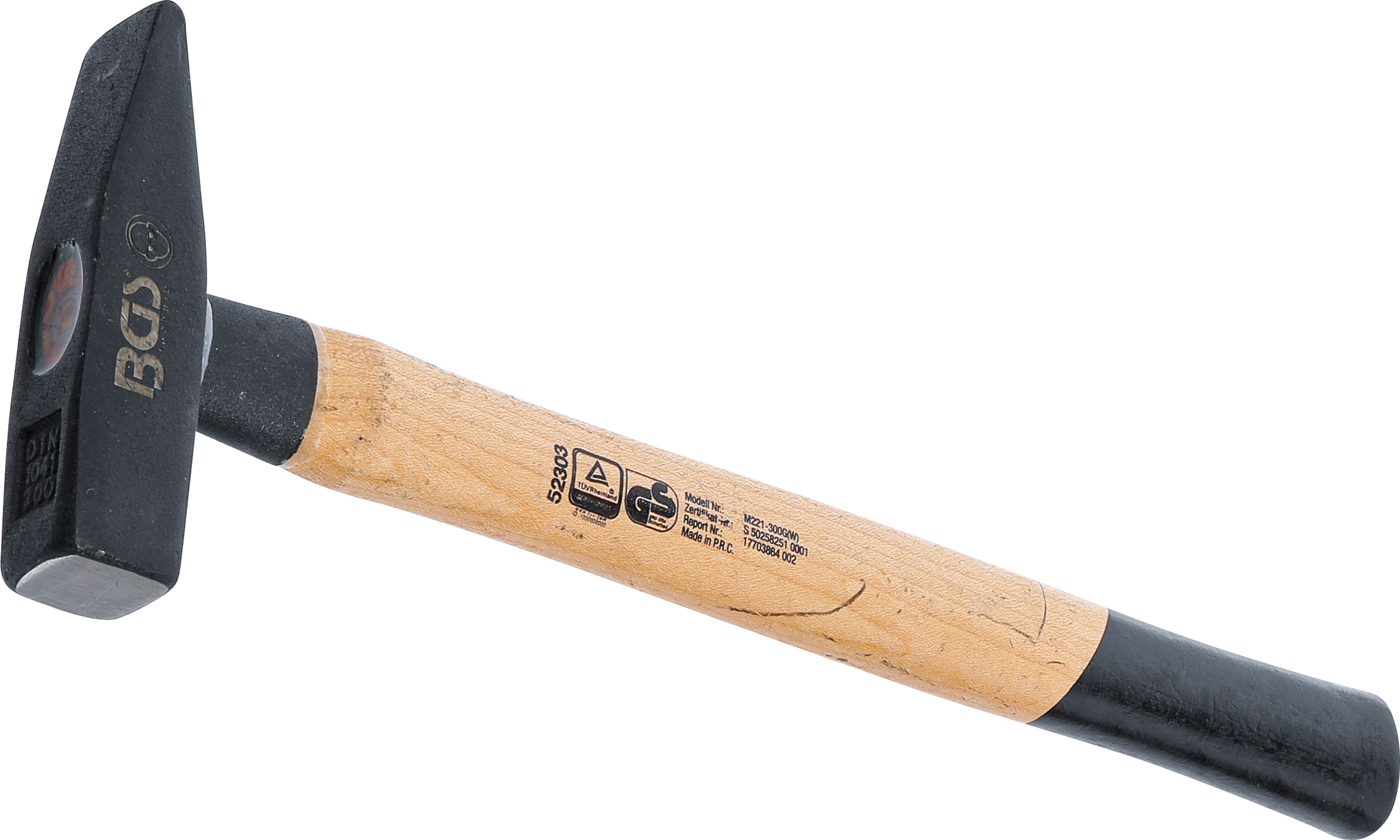 BGS 52303 Schlosserhammer | Hickory-Stiel | DIN 1041 | 300 g