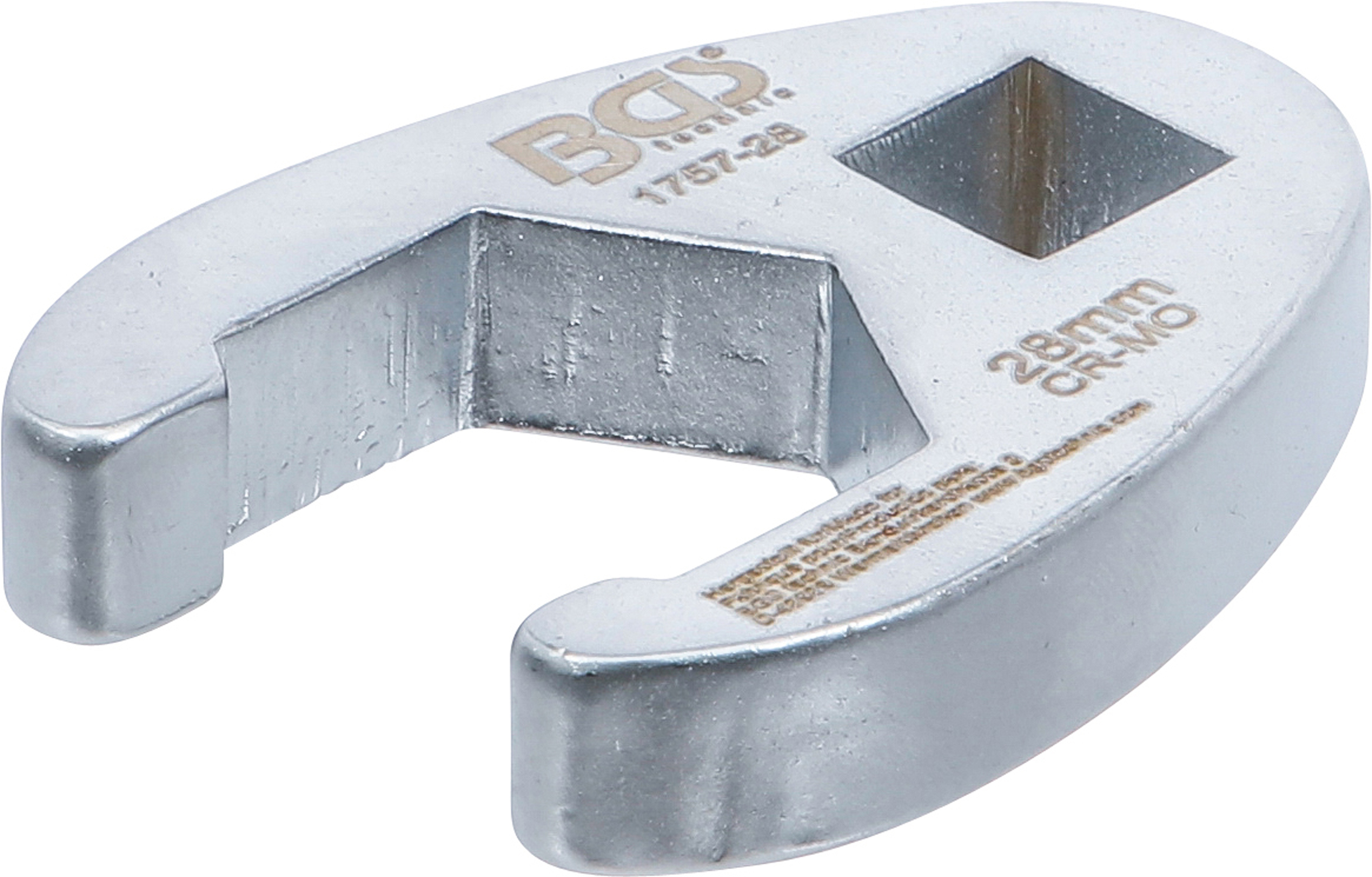 BGS 1757-28 Hahnenfußschlüssel | Antrieb Innenvierkant 12,5 mm (1/2") | SW 28 mm