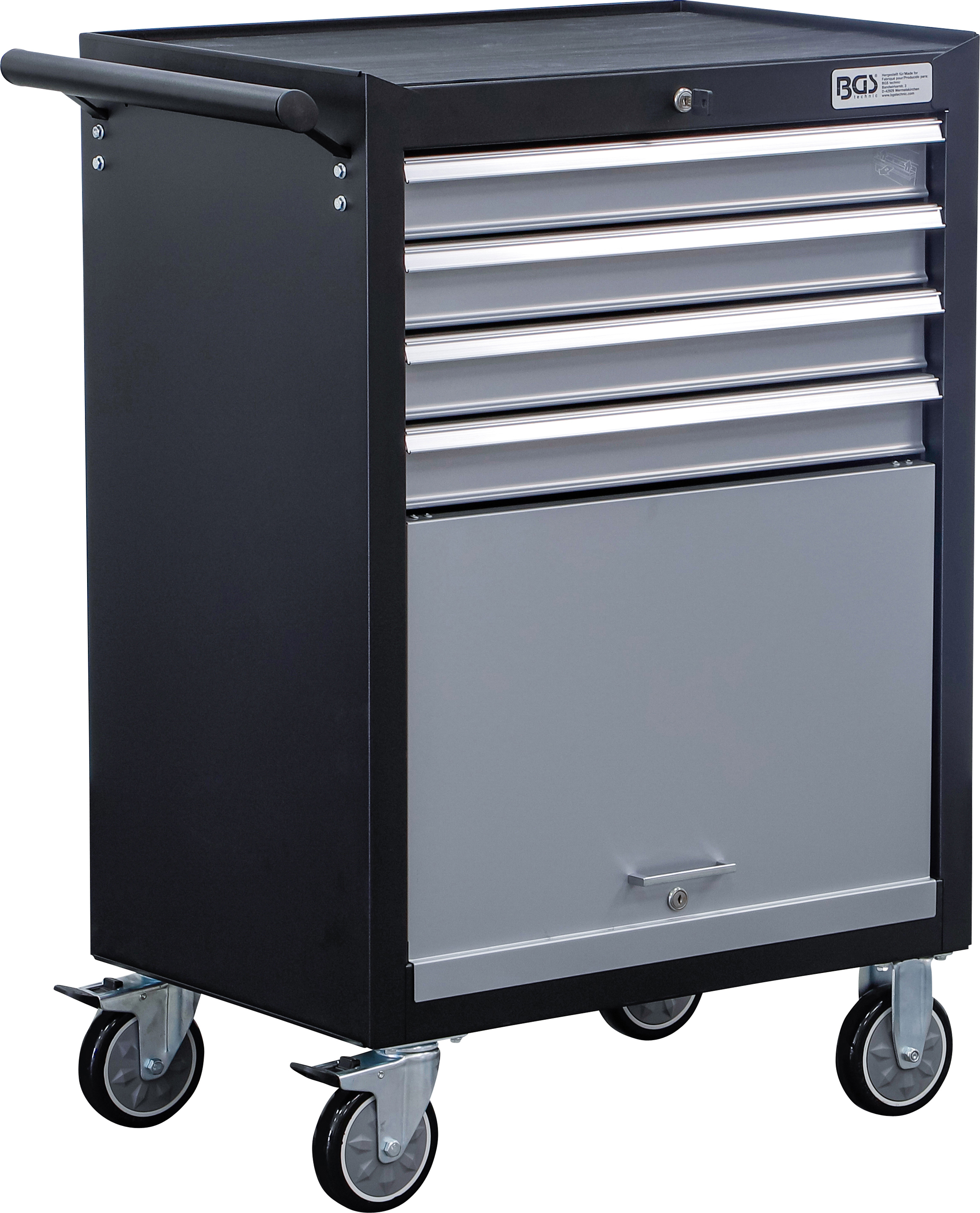 BGS 6070 Werkstattwagen | 4 Schubladen, 1 Klappfach | leer