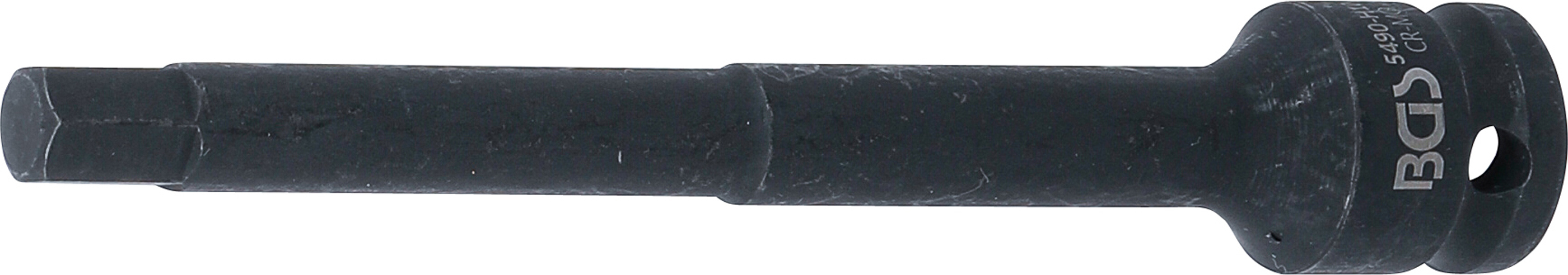 BGS 5490-H10 Kraft-Bit-Einsatz | Länge 150 mm | Antrieb Innenvierkant 12,5 mm (1/2") | Innensechskant 10 mm
