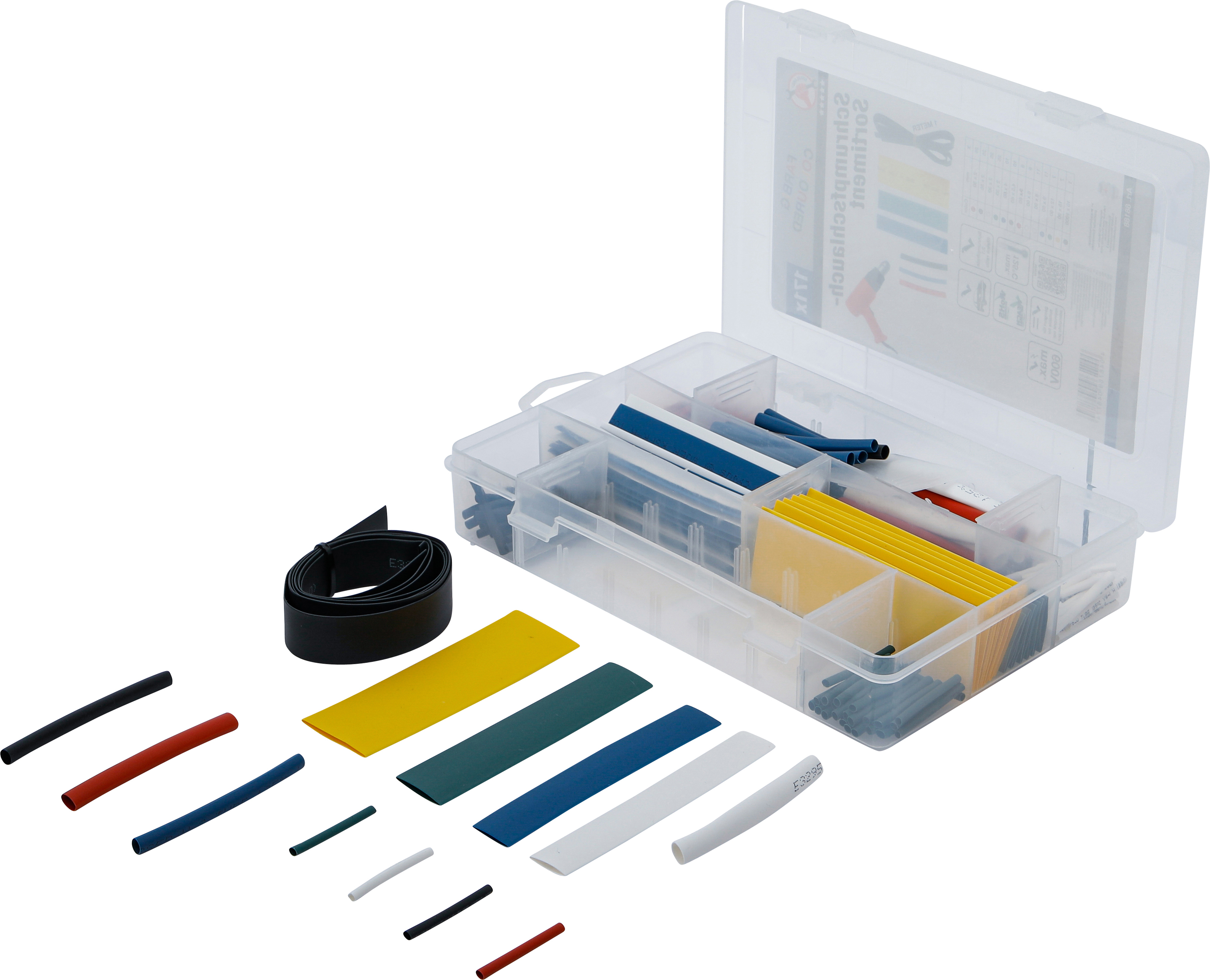 BGS 88188 Schrumpfschlauch-Sortiment | farbig | 171-tlg.