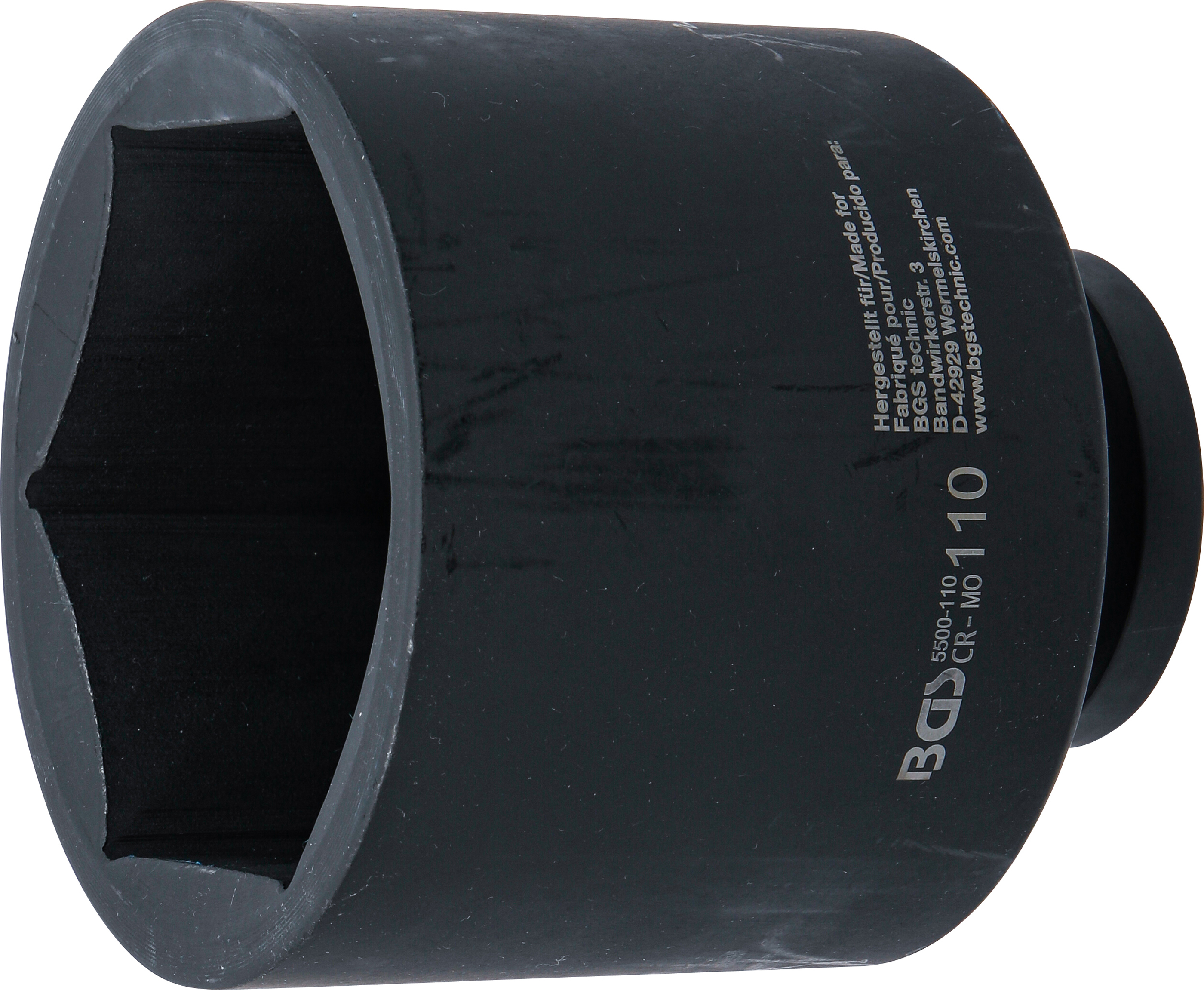 BGS 5500-110 Kraft-Steckschlüssel-Einsatz Sechskant, tief | Antrieb Innenvierkant 25 mm (1") | SW 110 mm