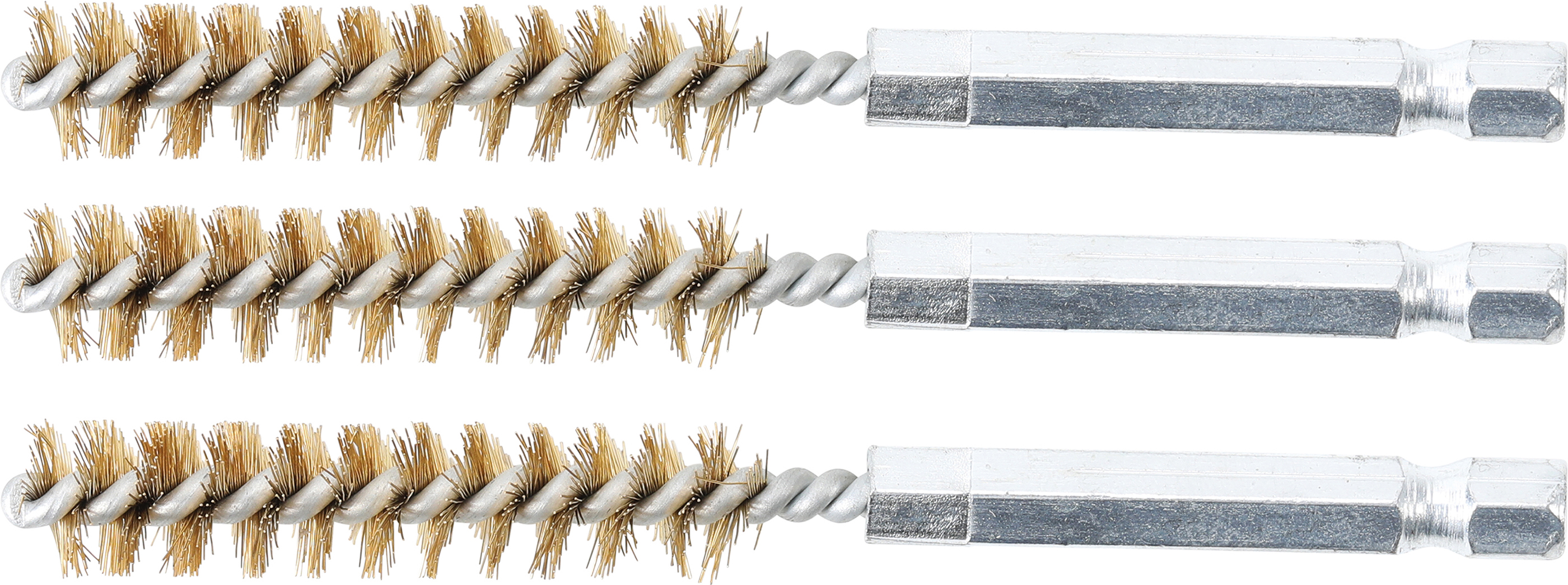 BGS 3078-10-M Messingbürste | 10 mm | Antrieb Außensechskant 6,3 mm (1/4") | 3-tlg. BGS 3078-10-M Messingbürste | 10 mm | Antrieb Außensechskant 6,3 mm (1/4") | 3-tlg.