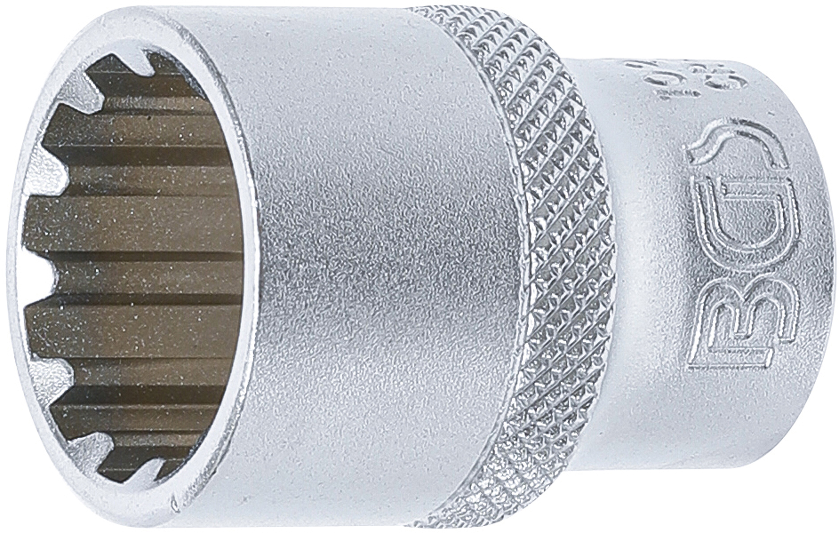BGS 10219 Steckschlüssel-Einsatz Gear Lock | Antrieb Innenvierkant 12,5 mm (1/2") | SW 19 mm