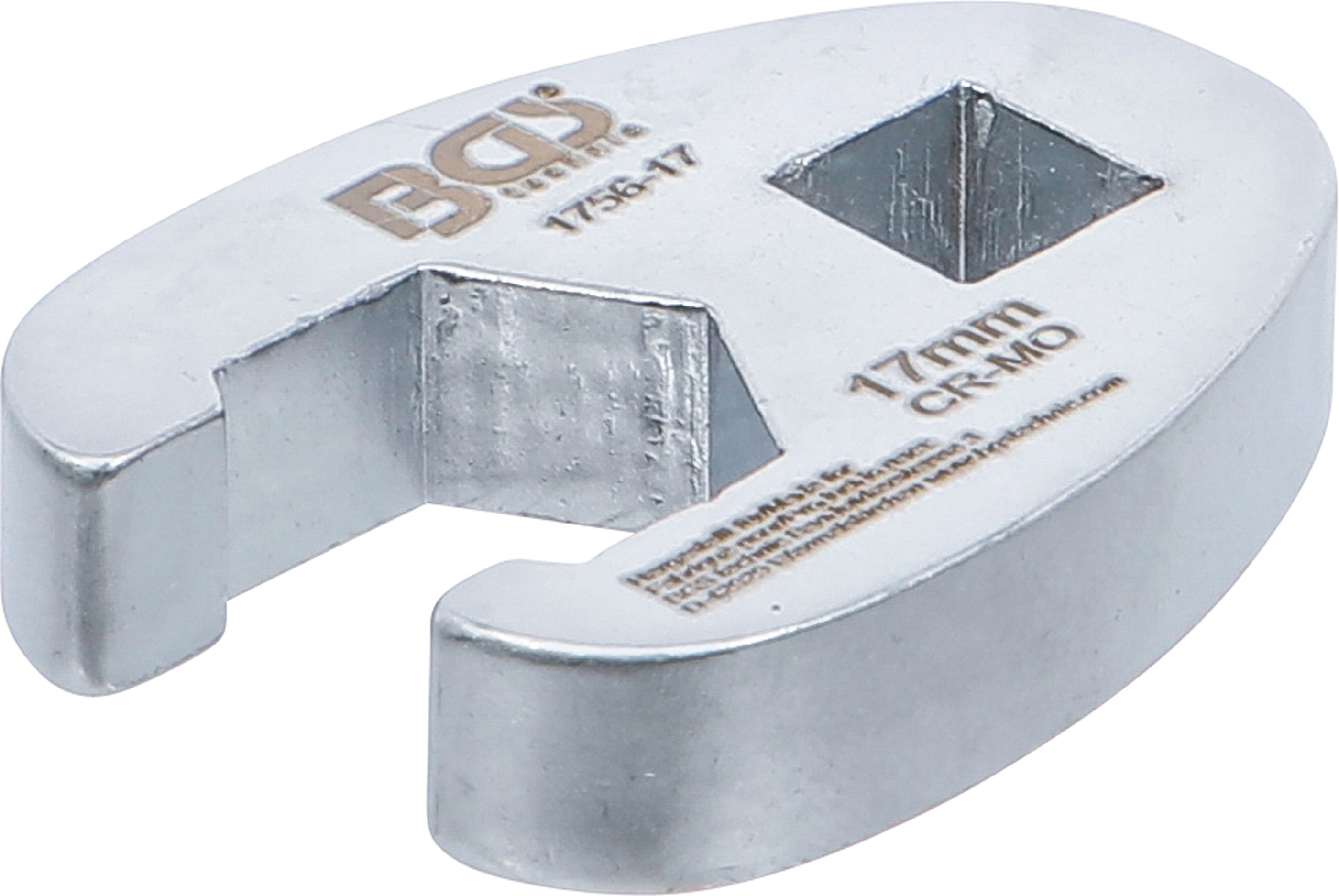 BGS 1756-17 Hahnenfußschlüssel | Antrieb Innenvierkant 10 mm (3/8") | SW 17 mm