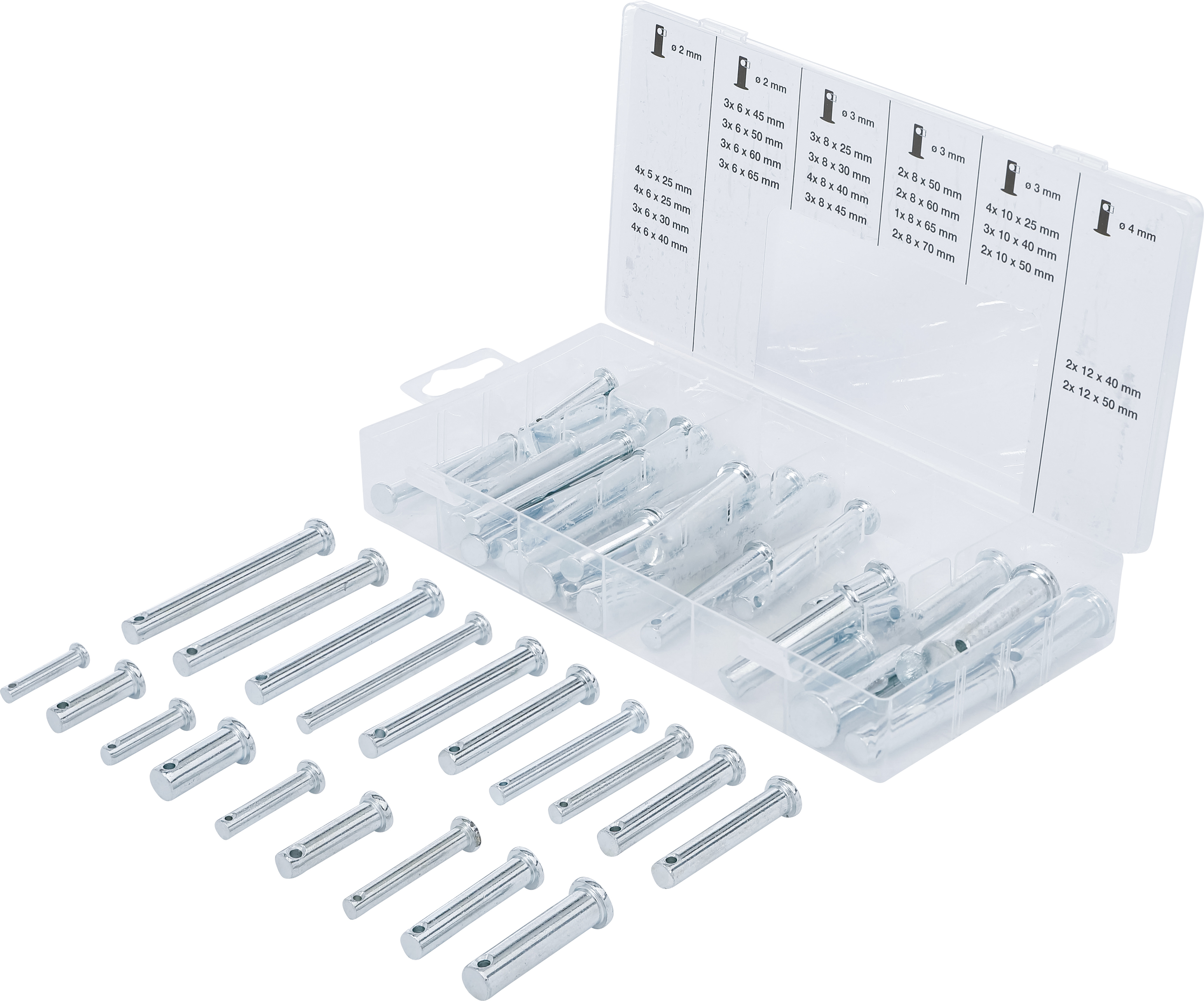 BGS 8137 Sicherungsbolzen-Sortiment | 60-tlg.