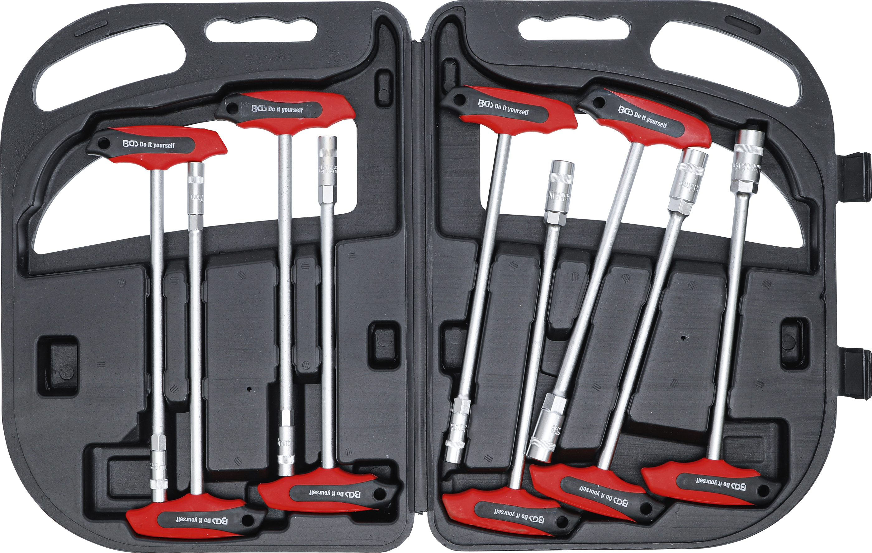 BGS 7881 Steckschlüssel-Satz mit T-Griff | SW 6 - 14 mm | 9-tlg.