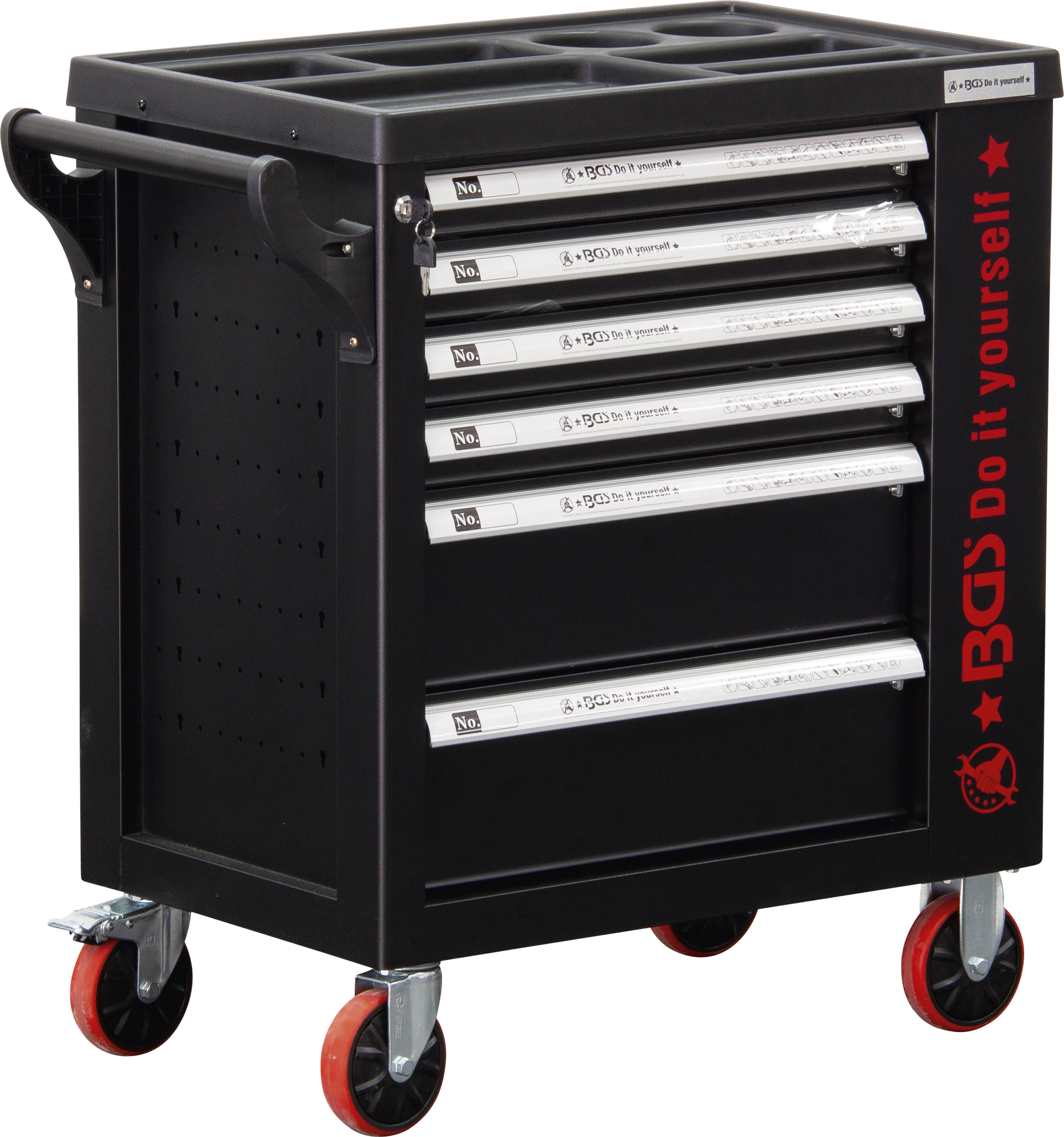 BGS 6055-1 Werkstattwagen | 6 Schubladen | 1 Seitentür | leer
