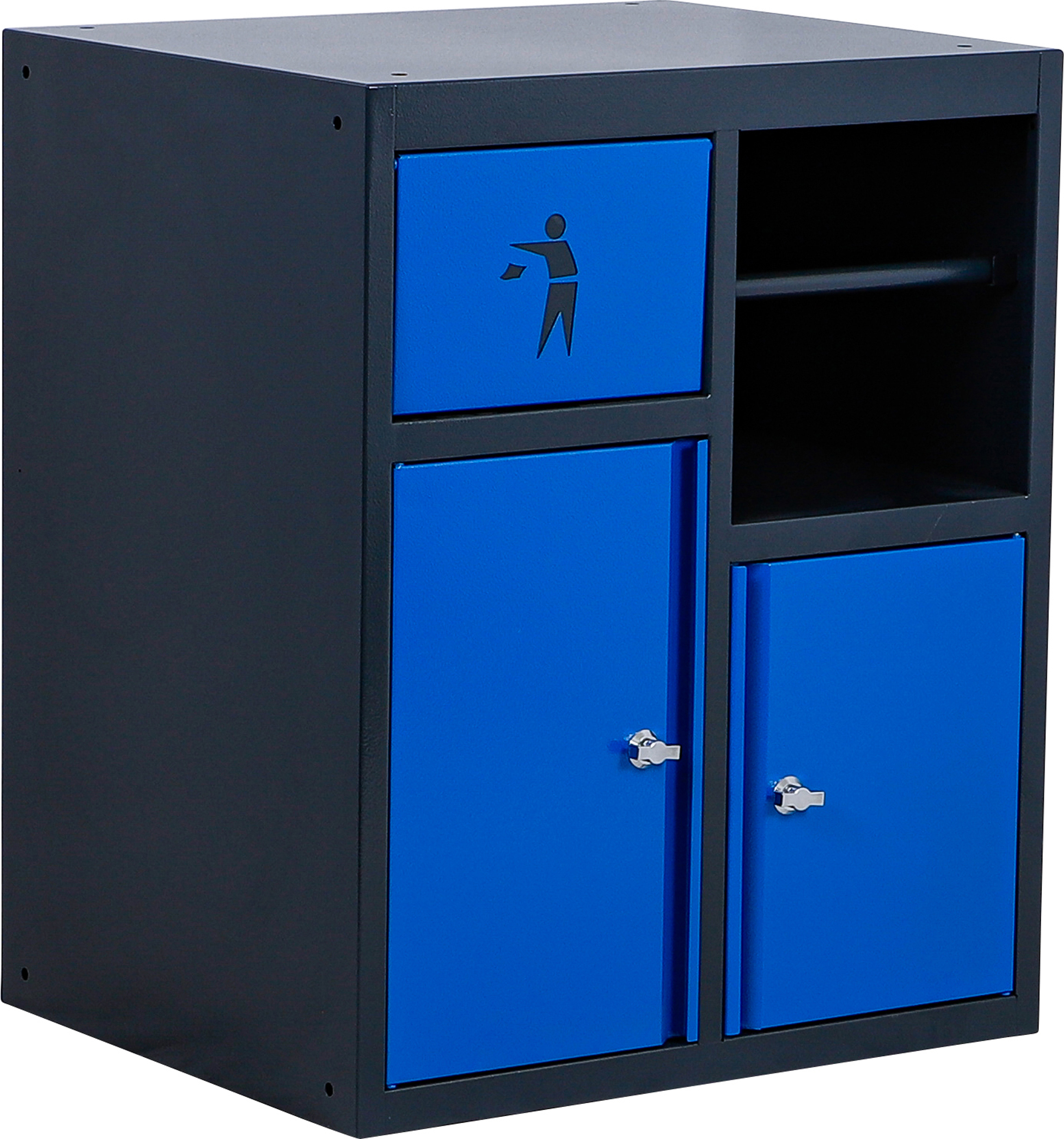 BGS 80202 Unterschrank | mit Rollenhalter und Abfallmodul