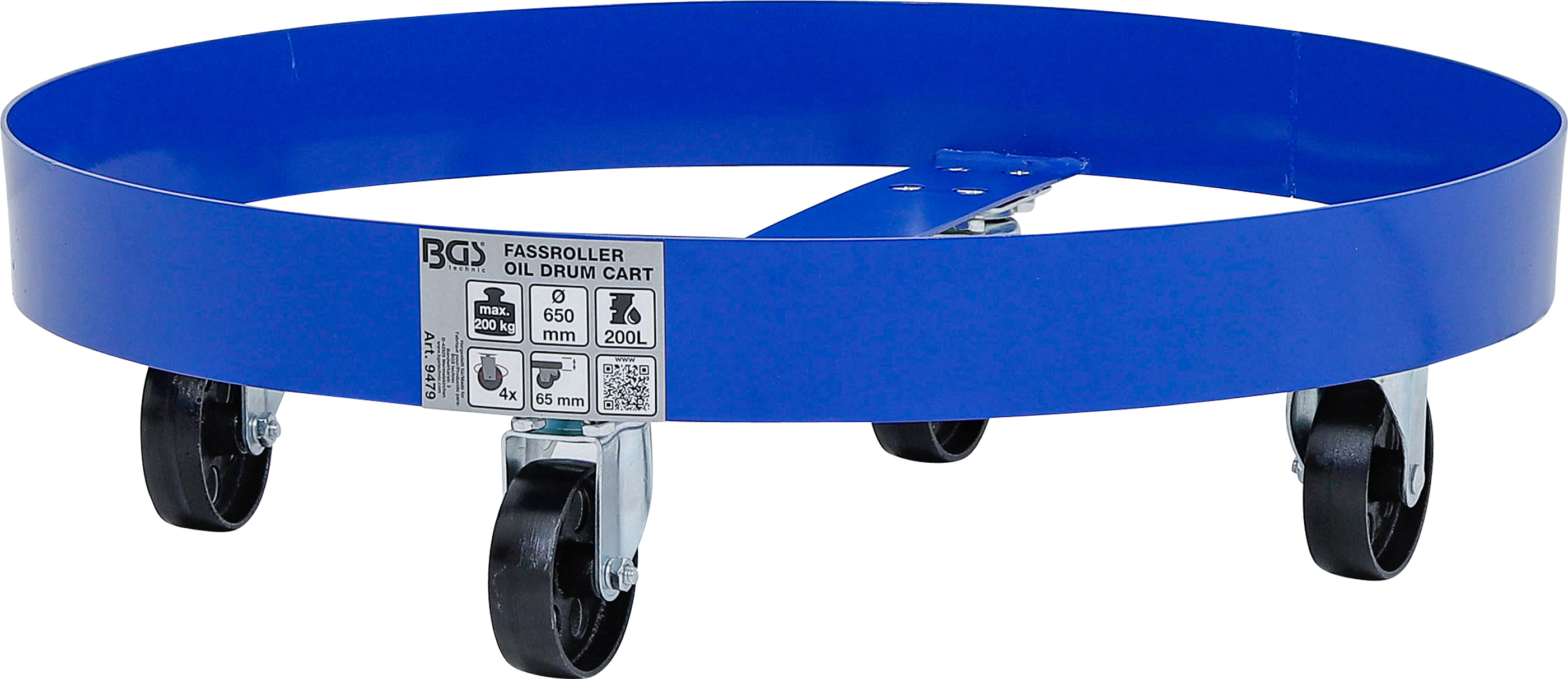 BGS 9479 Fassroller | Standardgröße | für 200 - l - Fässer