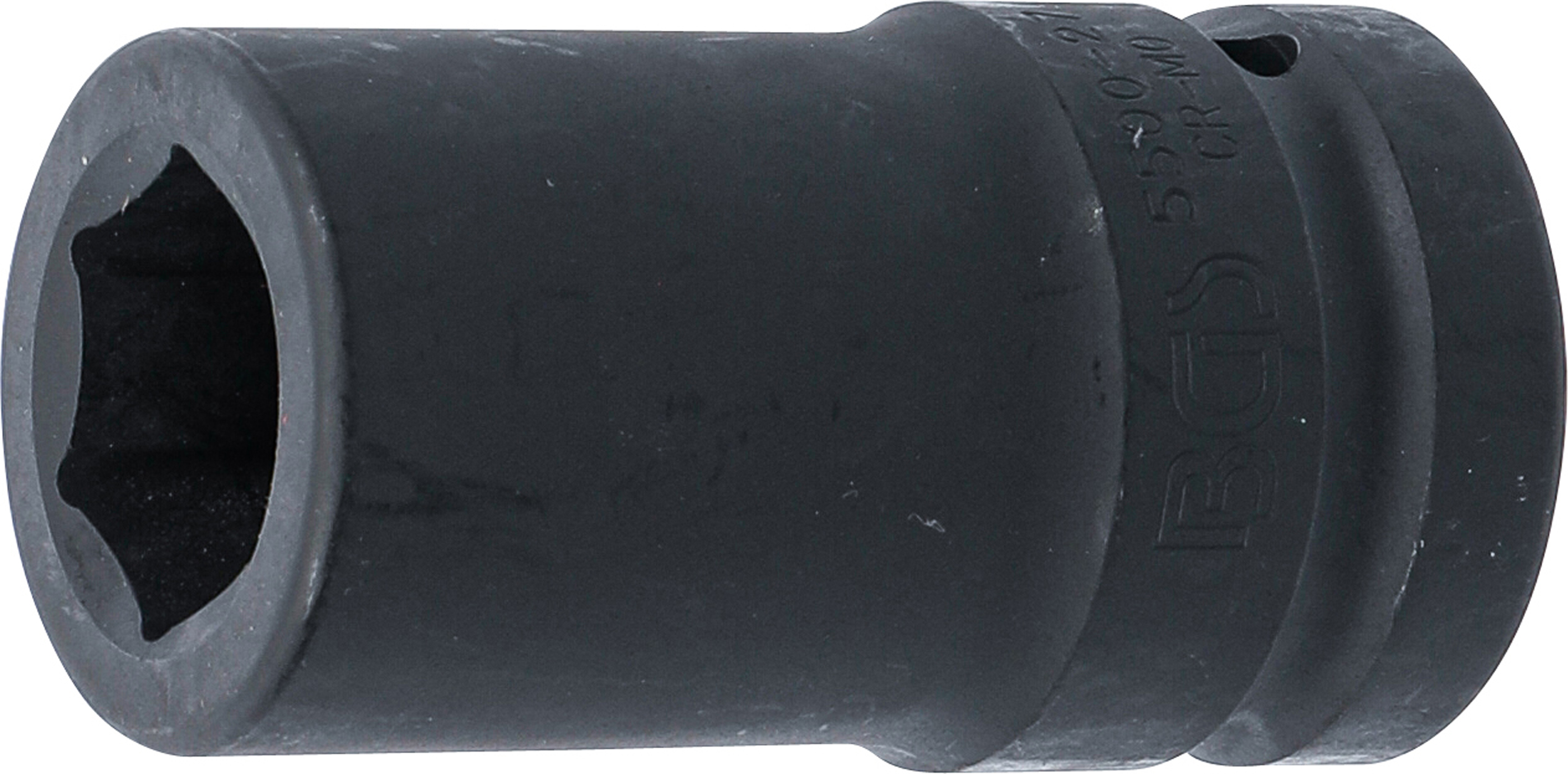 BGS 5500-27 Kraft-Steckschlüssel-Einsatz Sechskant, tief | Antrieb Innenvierkant 25 mm (1") | SW 27 mm