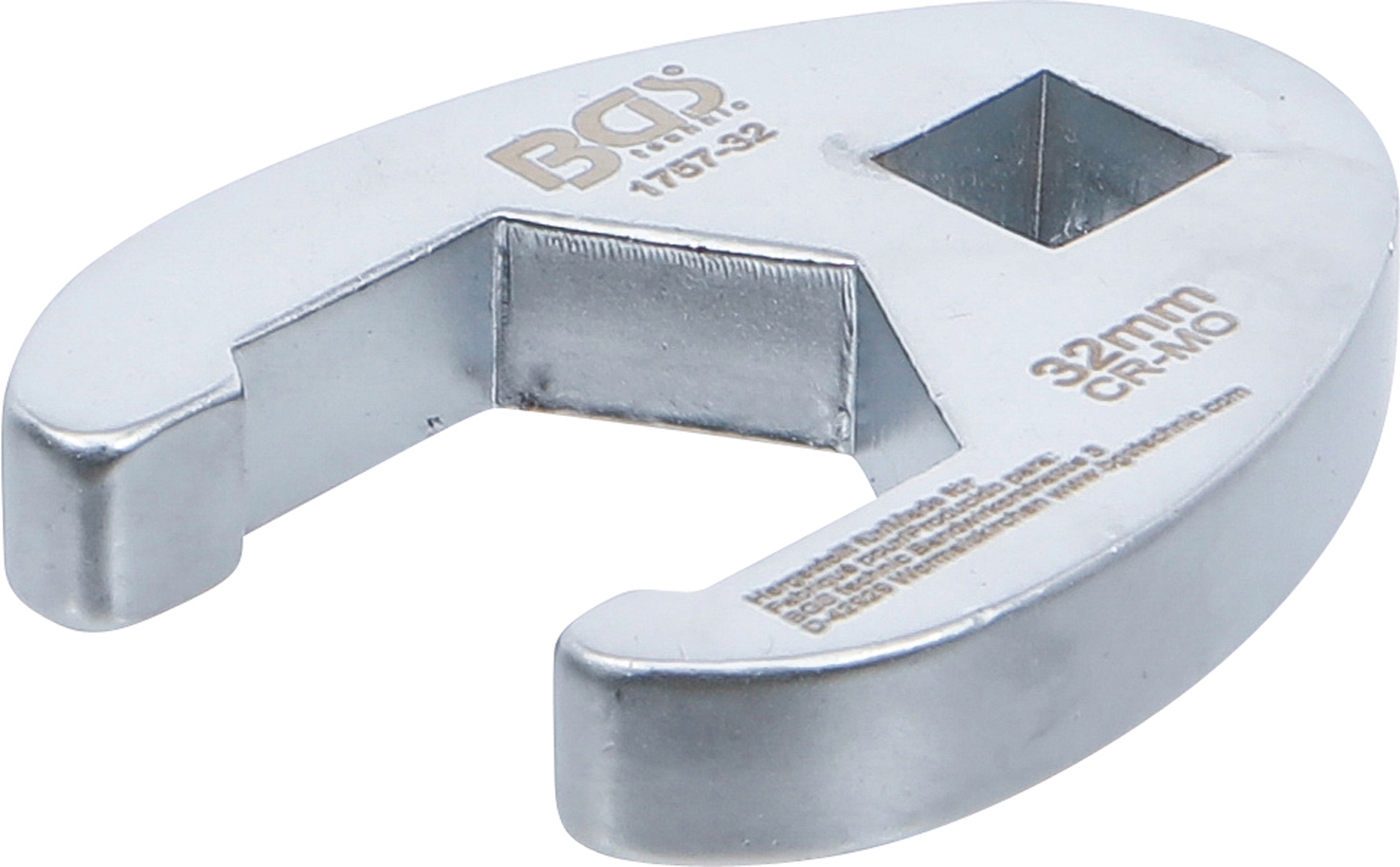 BGS 1757-32 Hahnenfußschlüssel | Antrieb Innenvierkant 12,5 mm (1/2") | SW 32 mm