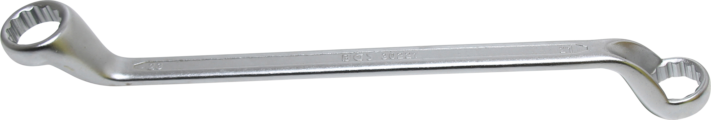 BGS 30221 Doppel-Ringschlüssel | tief gekröpft | SW 21 x 23 mm