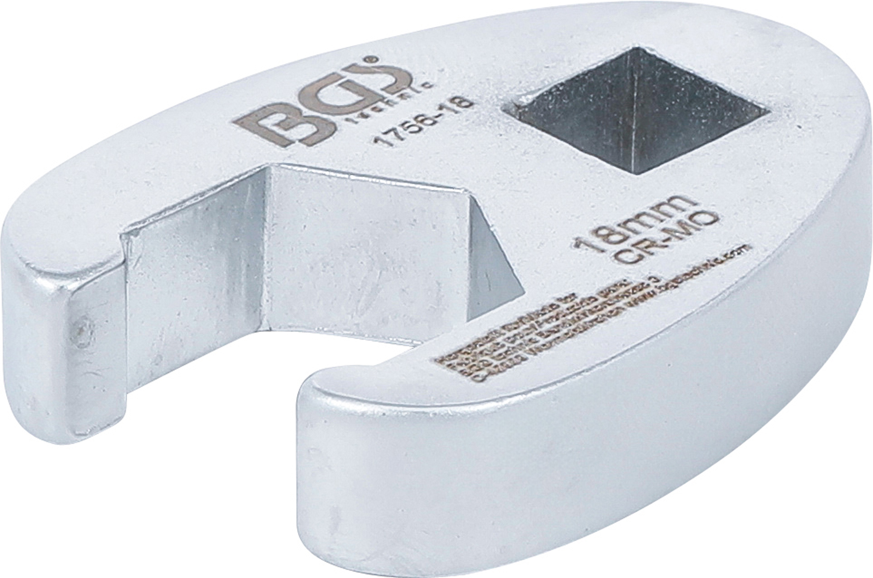 BGS 1756-18 Hahnenfußschlüssel | Antrieb Innenvierkant 10 mm (3/8") | SW 18 mm