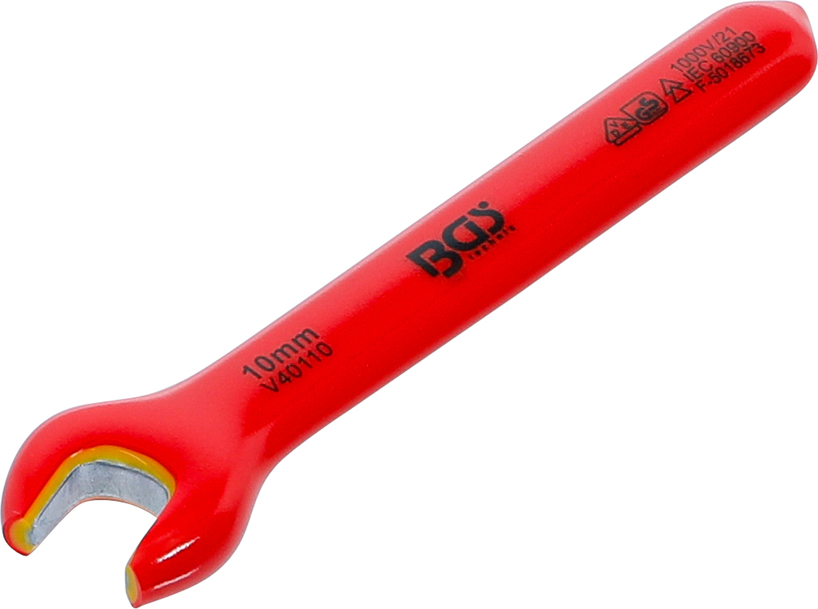 BGS 71060 VDE-Einmaulschlüssel | SW 10 mm