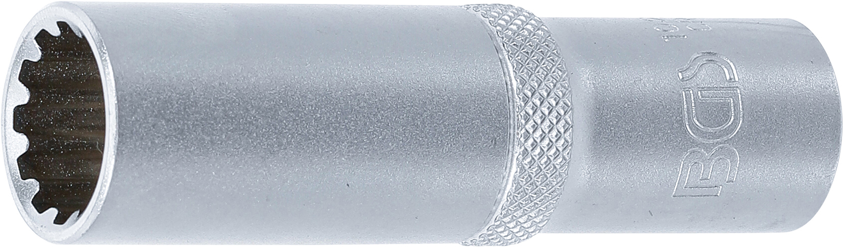BGS 10255 Steckschlüssel-Einsatz Gear Lock, tief | Antrieb Innenvierkant 12,5 mm (1/2") | SW 15 mm