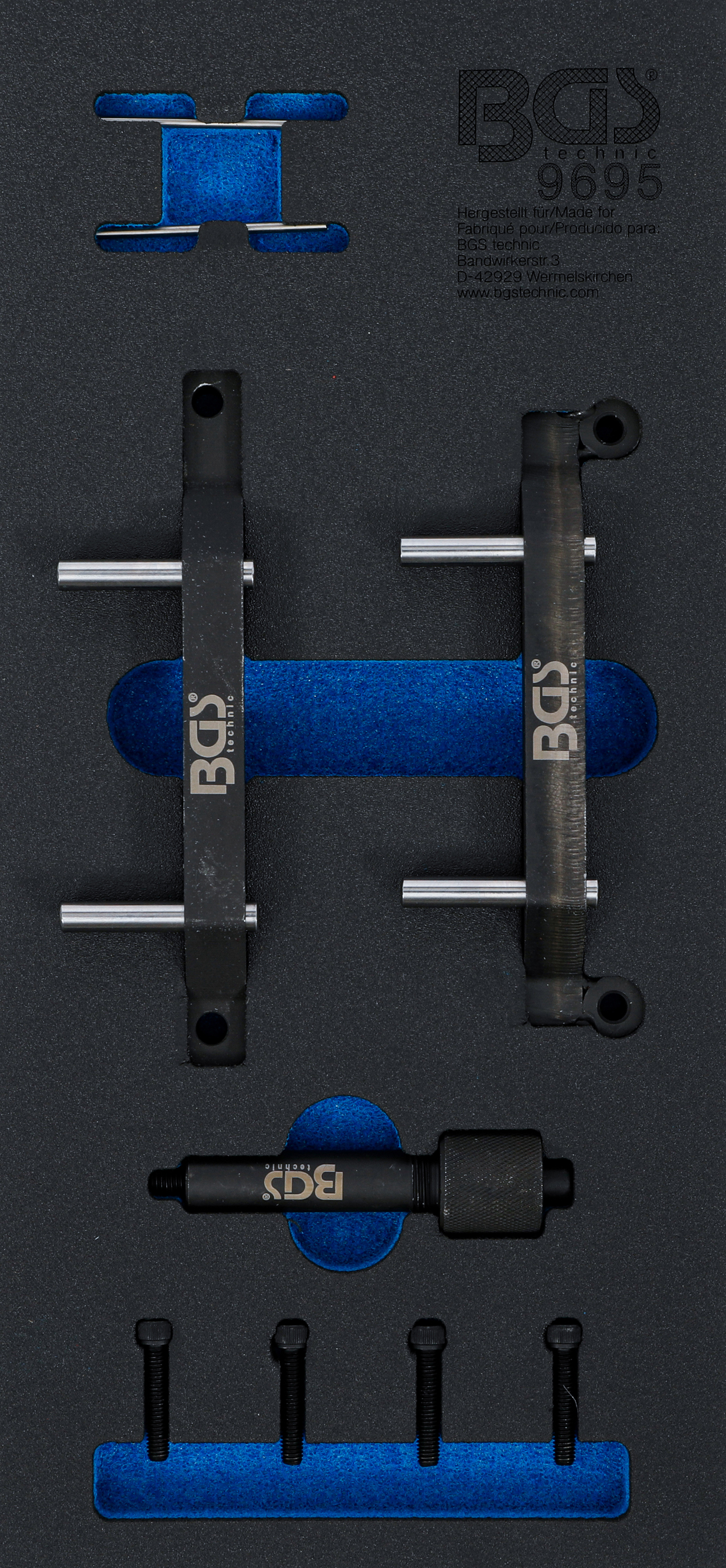 BGS 9695 Werkstattwageneinlage 1/3: Motor-Einstellwerkzeug-Satz | für Jeep 3.0 V6 Diesel | 9-tlg.