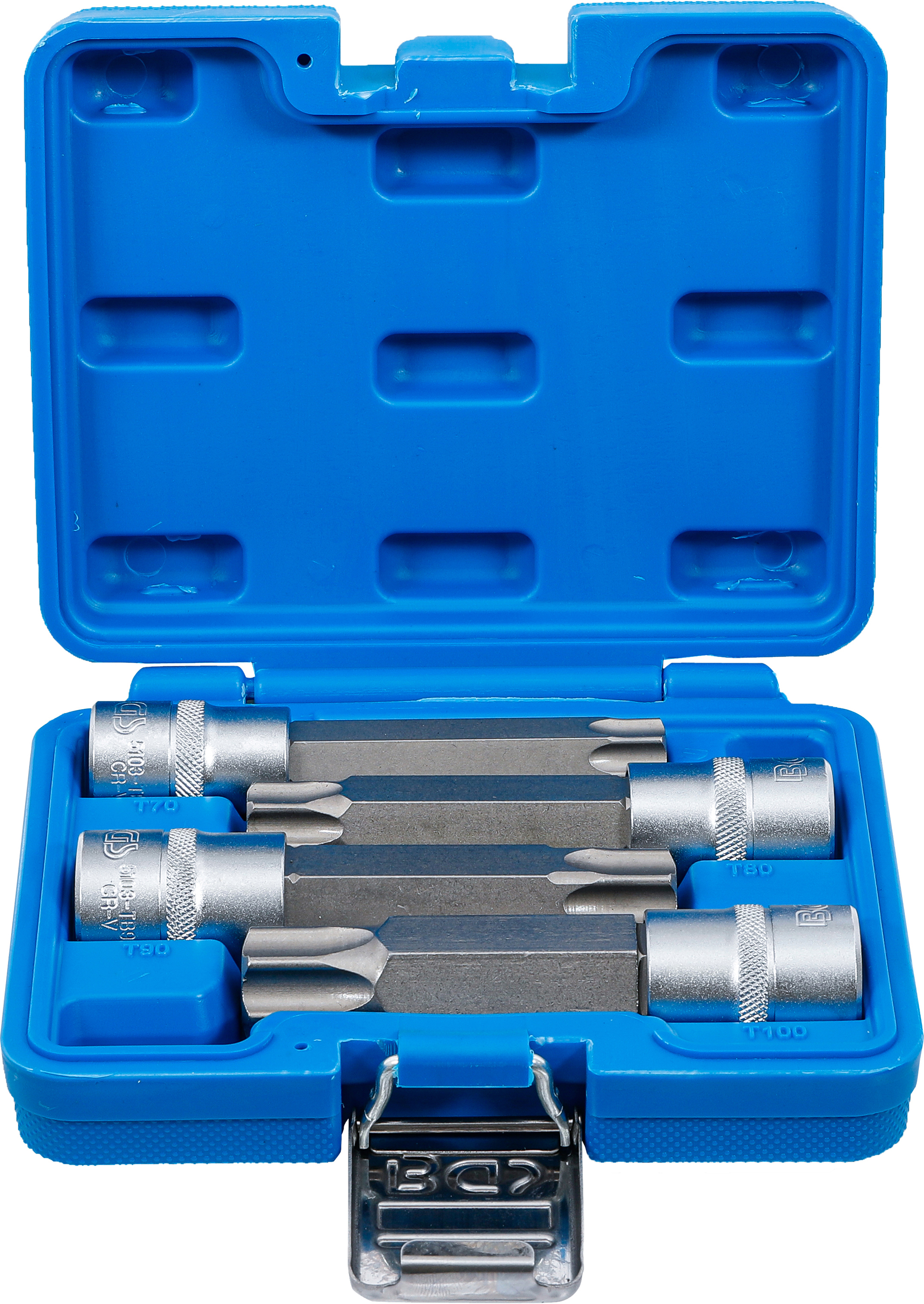 BGS 5103 Bit-Einsatz-Satz | Antrieb Innenvierkant 12,5 mm (1/2") | T-Profil (für Torx) mit Bohrung | 4-tlg.