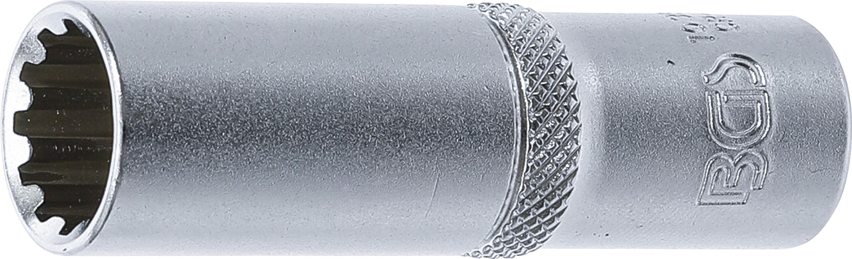 BGS 10353 Steckschlüssel-Einsatz Gear Lock, tief | Antrieb Innenvierkant 10 mm (3/8") | SW 13 mm