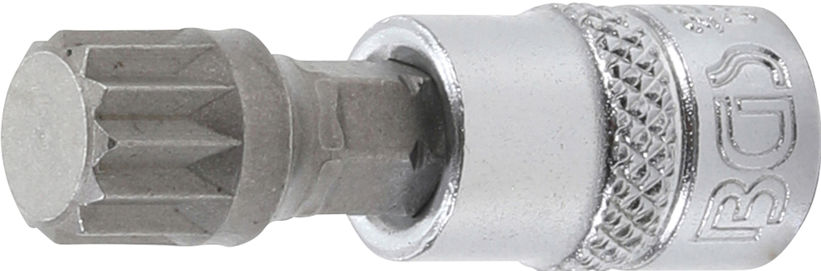BGS 2506 Bit-Einsatz | Antrieb Innenvierkant 6,3 mm (1/4") | Innenvielzahn (für XZN) M10 BGS 2506 Bit-Einsatz | Antrieb Innenvierkant 6,3 mm (1/4") | Innenvielzahn (für XZN) M10