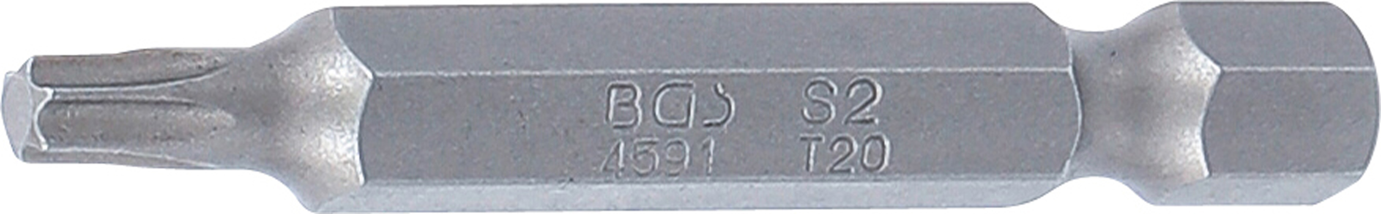 BGS 4591 Bit | Länge 50 mm | Antrieb Außensechskant 6,3 mm (1/4") | T-Profil (für Torx) T20