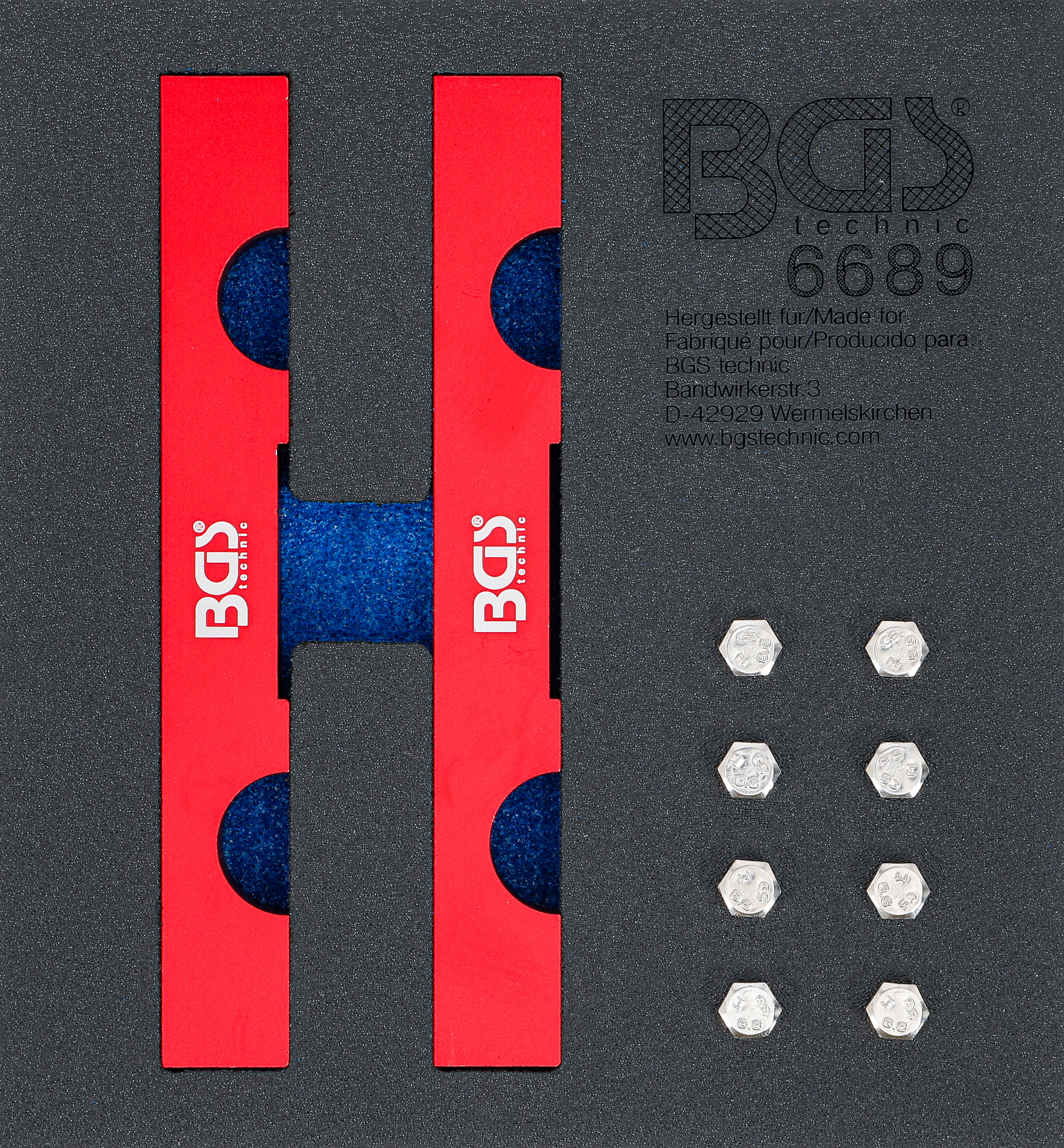 BGS 6689 Werkstattwageneinlage 1/6: Motor-Einstellwerkzeug-Satz | für Mercedes-Benz M642