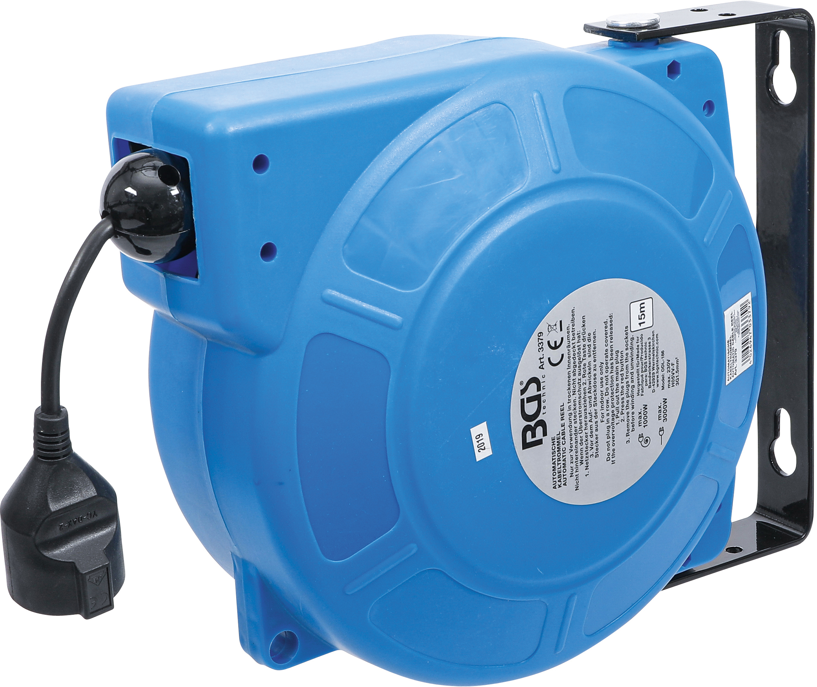 BGS 3379 Automatische Kabeltrommel | 15 m