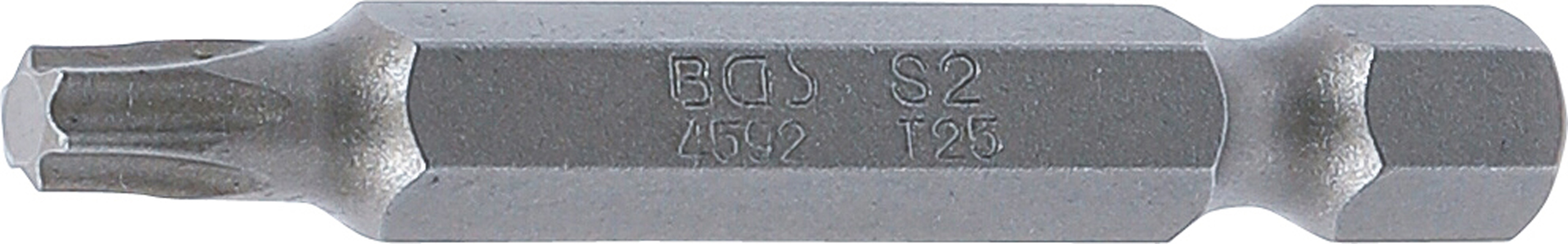 BGS 4592 Bit | Länge 50 mm | Antrieb Außensechskant 6,3 mm (1/4") | T-Profil (für Torx) T25